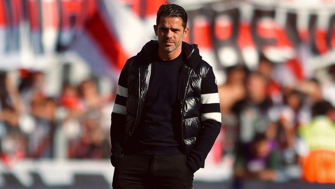 Fernando Gago en el partido ante River